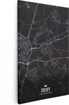 Artaza - Peinture sur Canevas - Carte de la ville zeist en noir - 20x30 - Petit - Photo sur Toile - Impression sur Toile