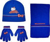 Stamion Winterset Hello Kitty Junior Acryl Blauw 4-delig One-size