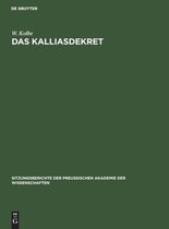 Sitzungsberichte Der Preußischen Akademie Der Wissenschaften- Das Kalliasdekret