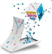 Boemby - carte de voeux Exploding Confetti Cube - carte d'anniversaire - carte avec des confettis - cartes d'amour - carte de voeux unique