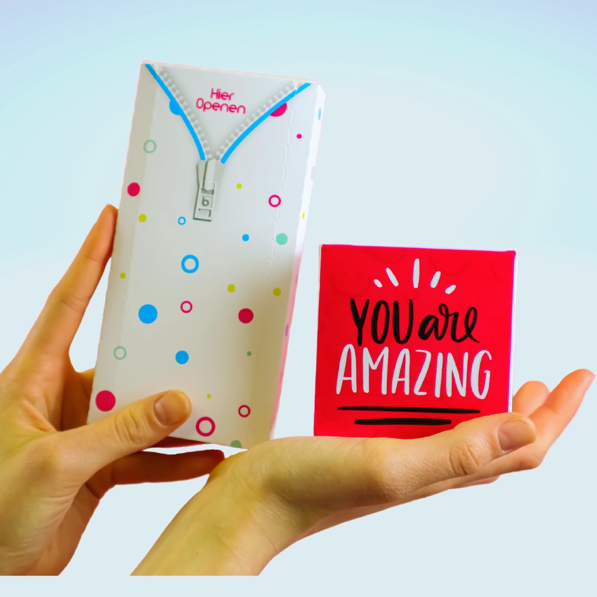 Carte de Voeux Surprise pour Homme Femme Fille Garçon 3 cubes «BOUM!» Joyeux Anniversaire Carte Explosion Confettis 