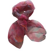 Modieuze Dames Sjaal / Comfortabele Sjaal / Zijdesjaal | Hoogwaardig Materiaal | One Size - Licht-Roze