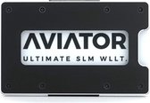 Aviator - Ultimate slim RFID wallet - Obsidian black + Carbon Cash Clip