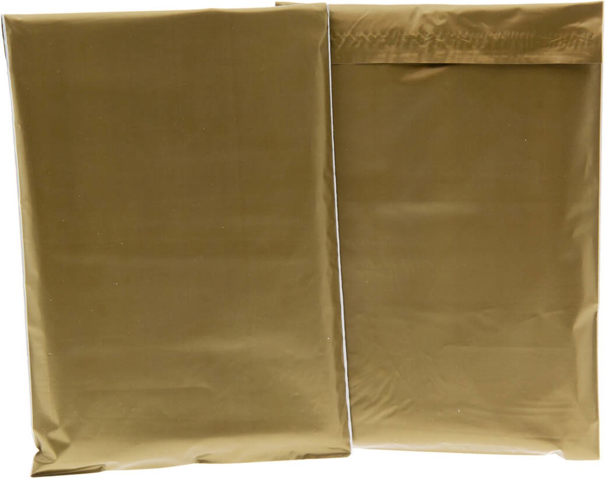 Verzendzakken voor Kleding - 100 stuks - 25 x 34 cm (A4) - Goud