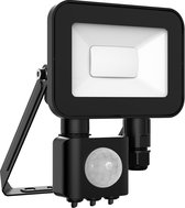 Noxion LED Breedstraler Beamy G2 Zwart 10W 1000lm 100D - 830 Warm Wit | IP65 - Bewegingssensor - Symmetrisch.