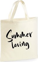 Summer Loving shopper | 10 Liter | Handtas | Strandtas | Tas | Cadeau | Gift | Print | Bedrukking | 40 x 40 CM
