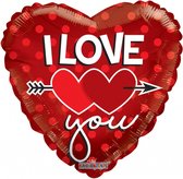 Ballonhart I Love You, kindercrea , valentijn, moederdag, liefde
