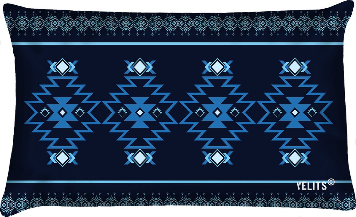 Sierkussen Home&Garden blauwe kleuren 40x60cm outdoor
