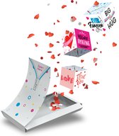 Boemby - Exploding Confetti Cube Greeting Card - TRIO - Explosion Box - Cartes de Saint Valentin - Confettis Card - Love Cards - Unique Greeting Cards - #14