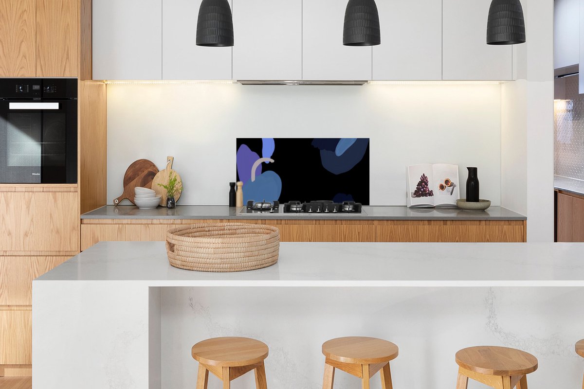 KitchenYeah Spatscherm 100x50 cm - Beste oma ooit - Aluminium thumbnail 4
