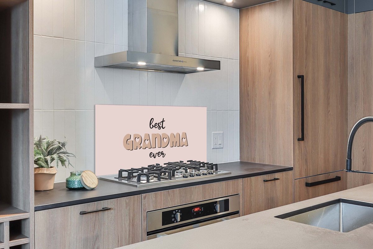 KitchenYeah Spatscherm 120x60 cm - Best Grandma Ever - Aluminium thumbnail 5