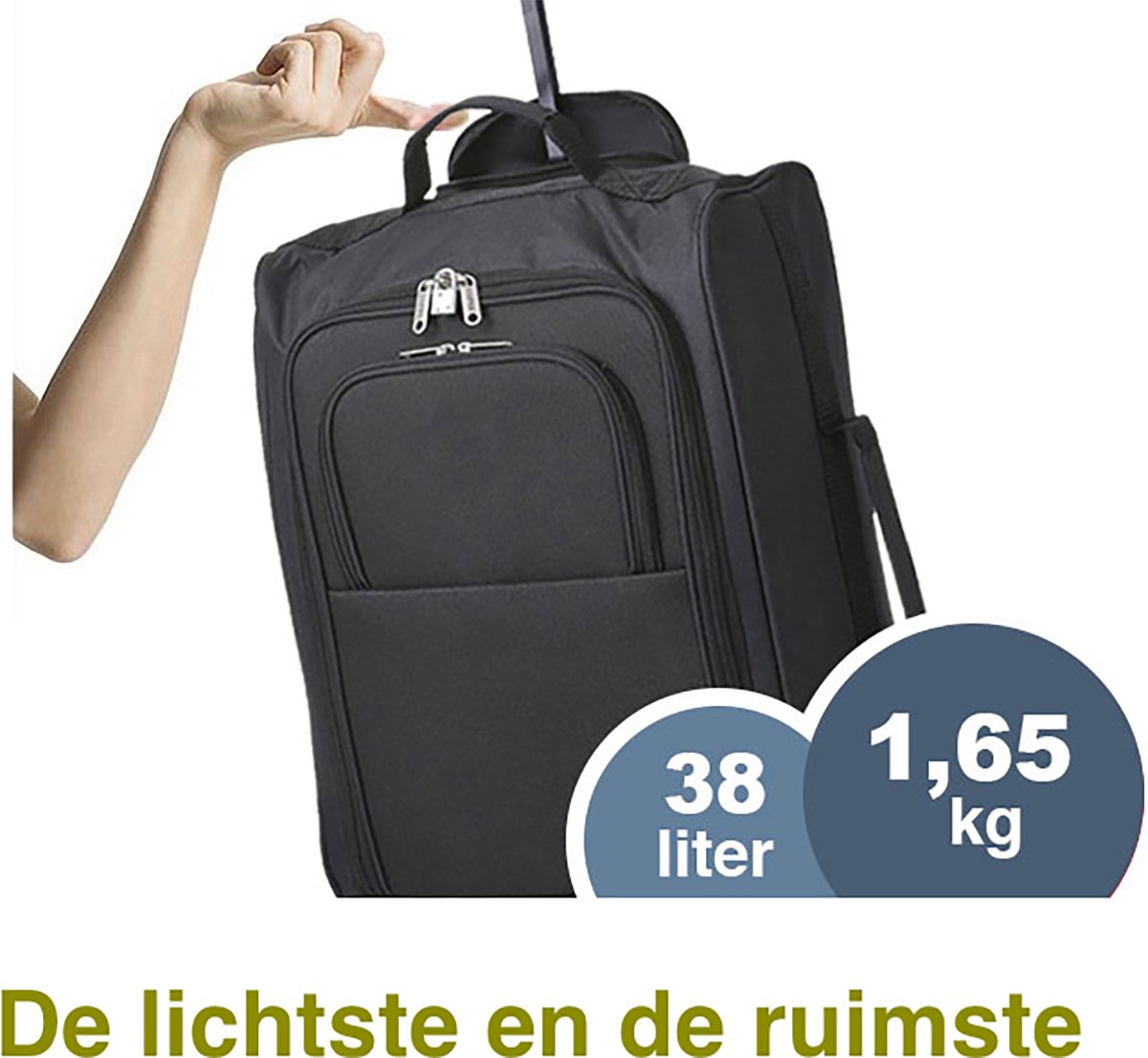 De slimste lichtgewicht handbagage koffer en rugzak in 1 - geschikt voor  vrijwel alle... | bol