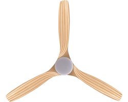 CREATE - Plafondventilator 40W silent Ø132 cm - Met Licht 3 kleurtemperaturen - Programmeerbare 1-4H - 6 Snelheden - Zomer/Winter functie - WIND CUP