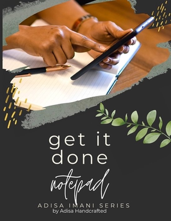 Adisa Handcrafted - Get it Done! Notebook - cover