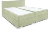 Beddenleeuw Boxspring Bed Sara - 180x200 - Incl. Pocketmatras + Hoofdbord - Groen