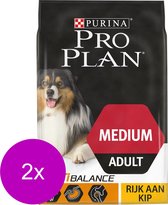 Pro Plan Dog Adult Medium Breed Kip - Nourriture pour chiens - 2 x 14 kg