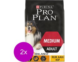 Pro Plan Dog Adult Medium Breed Kip - Hondenvoer - 2 x 14 kg