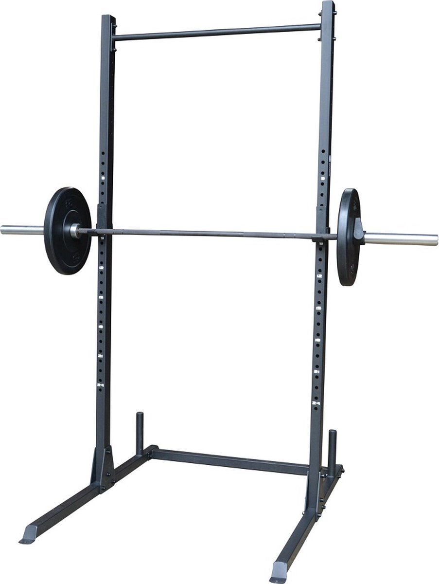 RS Sports Squat rack - Power rack - Squat rek - incl J-hooks - Belastbaar tot 400 kg