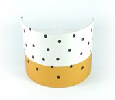 Bees and Bananas - Kinderkamer wandlamp - Oker geel stippen - kinderlamp
