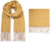 Winter sjaal - Okergeel - 170x30 Centimeter - Warm en Fashionable! - Damesdingetjes