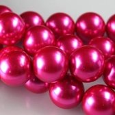 12 mm glasparel fuchsia, 30 st