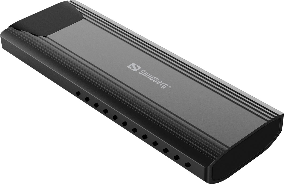 Image of Sandberg - 136-39 - USB 3.2 Case for M.2+NVMe SSD - Zwart