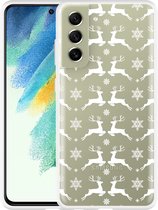 Hoesje Geschikt voor Samsung Galaxy S21 FE Oh Deer