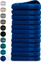 Bol.com Seashell Hotel Handdoek - 12 stuks - Classic Blue - 50x100cm aanbieding