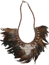 HD Collection - Ornament Feather Naturel 35 X 2 X 50