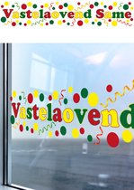 Raamsticker carnaval "Vastelaovond same"  130x 25cm