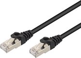 CAT 6A UTP stug kabel 0.5 Meter zwart✅ PROLEDPARTNERS ®