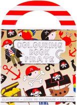 Uitdeelcadeautje Kleurboekje met Stickers Piraat 13 x 9,5 cm 8 stuks