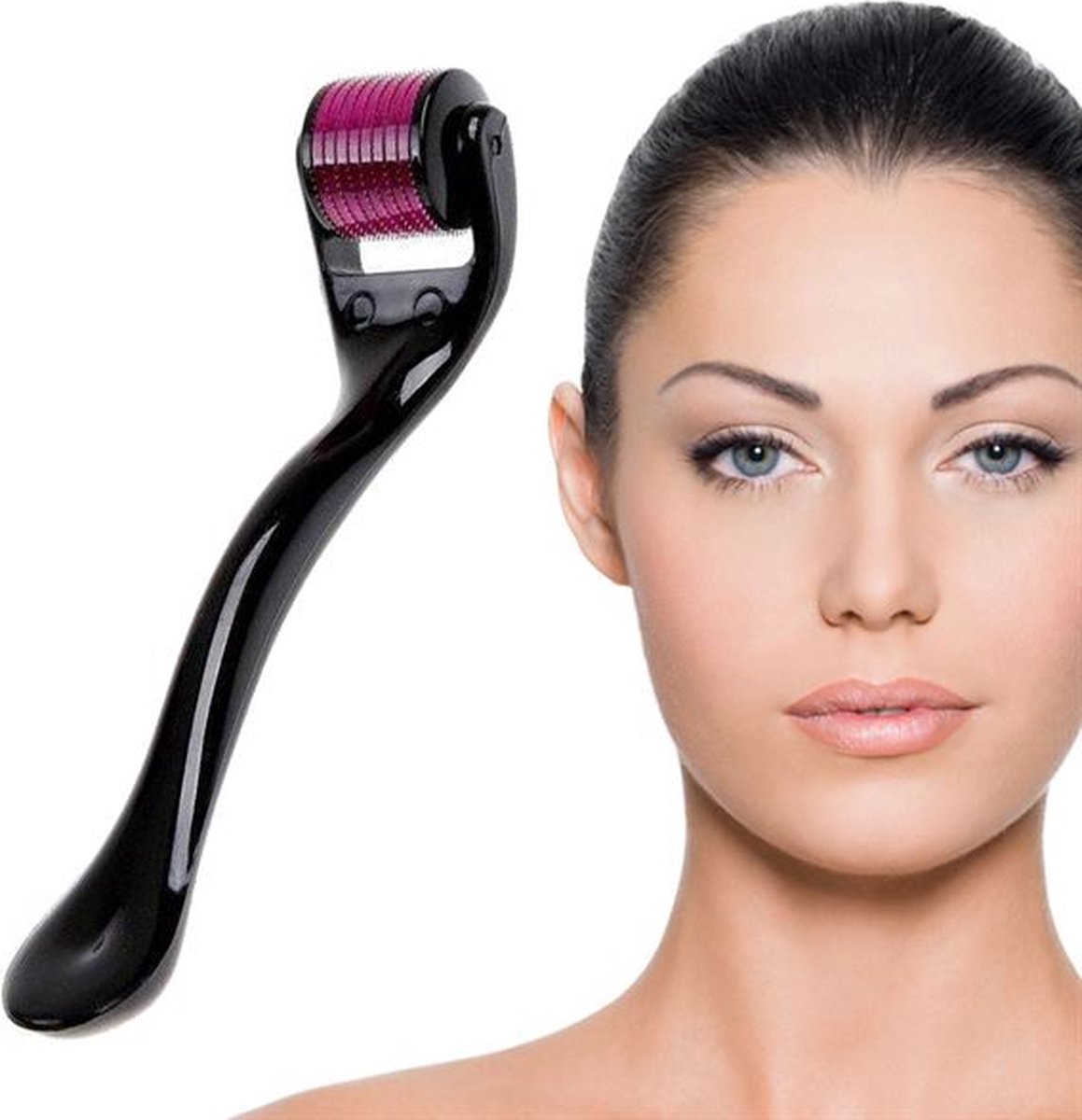 Goedkoopste Dermaroller 540 Needle - 0.5 mm Titanium Naalden - Skin Roller - Huidverzorging - Stimuleert de collageenproductie - Vermindert fijne lijntjes en rimpels
