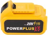 Powerplus POWXB20050 Accu haakse slijper - 20V - 125mm schijfdiameter - Brushless - Incl. 4.0Ah Accu en lader - Excl. slijpschijf 125mm