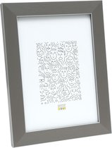 Deknudt Frames Fotolijst - Grijs met zilverbies - S41VK7 - 10x15 cm