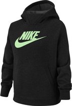 Nike Sportswear Hoodie Girls Kids - kleur zwart/groen - maat 128-140