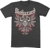 Biohazard Heren Tshirt -L- Crest Zwart