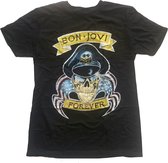 Bon Jovi Heren Tshirt -XL- Forever Zwart