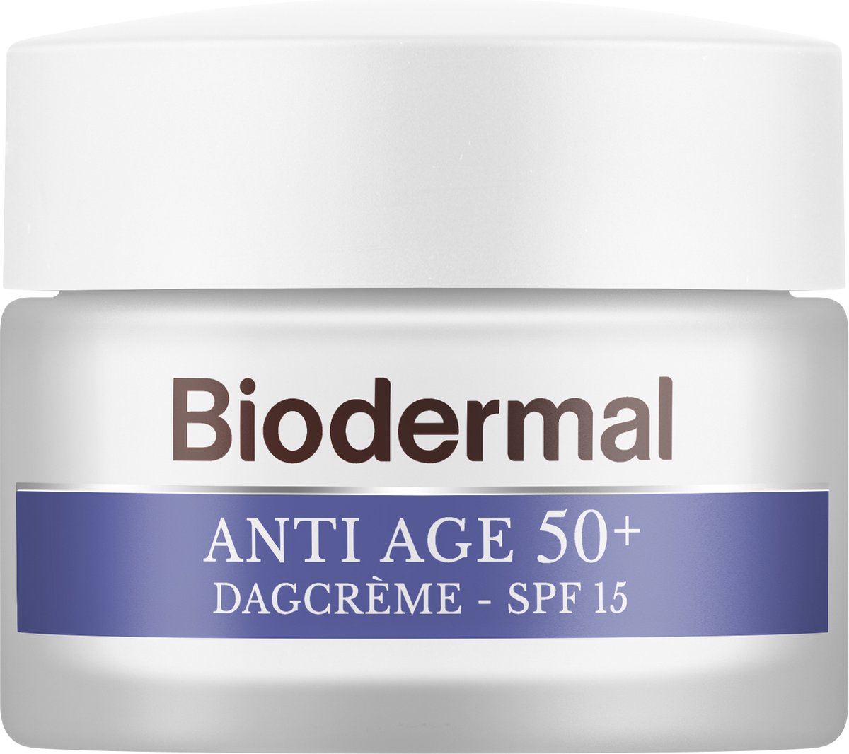 Biodermal Anti Age dagcrème 50+ - Dagcrème met hyaluronzuur en vitamine E - met - SPF15 - Helpt rimpels verminderen - 50ml - Biodermal