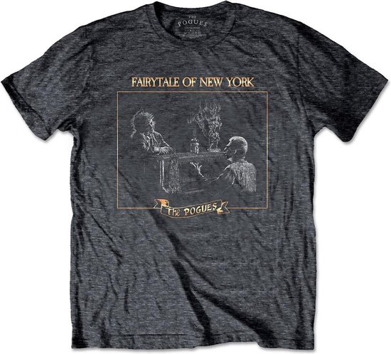 The Pogues - Fairytale Piano Heren T-shirt - XL - Grijs