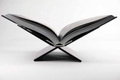 Zwart boek kruisstandaard voor koffietafel - boek kruis standaard - Black Bookstand - 30x30cm boekenstandaard - Boek Standaard - Boekhouder - Boek houder - Relatie geschenk - Perfe