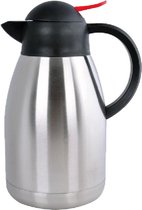Thermoskan - RVS - 1.5 L- Met Drukdop -  Camping & Outdoor