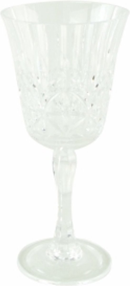 Goround Interior - wijnglazen - 200ml - kunststof - 2 stuks - exclusieve glazen - transparant - 8.5 cm - H 13.5 cm - kristal look