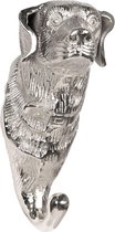 Wandhaak Hond 10*8*19 cm Zilverkleurig Aluminium Kapstok Wandkapstok Jashaak