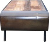Salontafel | industrieel | hout | naturel | 120 x 60 x 40(h) cm