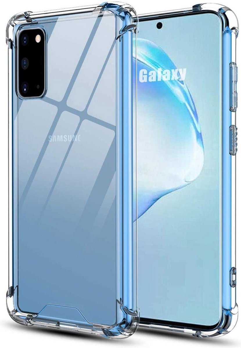 Samsung Galaxy A03s transparant siliconen hoes / achterkant met uitgestoken hoeken / anti shock / doorzichtig
