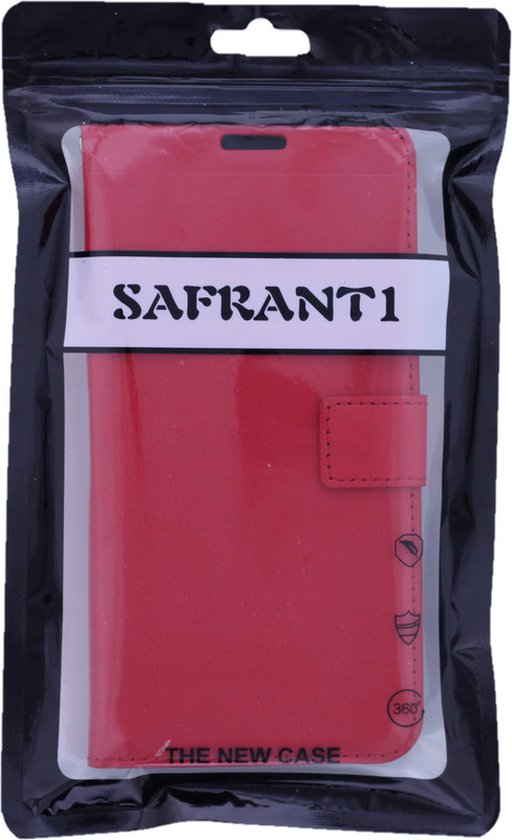 Étui pour téléphone Samsung Galaxy S10 Lite 2020 - Bookcase - Emplacement pour 3 cartes - Similicuir - SAFRANT1 - Rouge