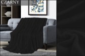 Fleece deken - 160 x 200 - XXL model - Deken - Perfect voor thuis op de bank - Zwarte uitgaven - Extra zacht - Dubbellaags - LUXURIOUS LIVING - Dekentje - Fleece - 100% microvezel - NIEUWE UITGAVEN - BESTSELLER