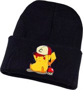 Pokemon Pikachu Gebreide Muts Mannen En Vrouwen