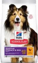 Hill's canine adult sensitive skin & stomach kip hondenvoer 12 kg